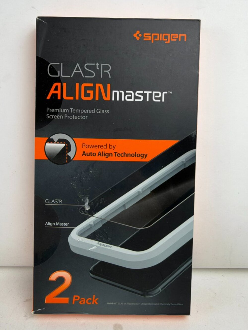 Spigen AlignMaster Screen Protector iPhone 11 Pro Max 2 Pack Tempered Glass 9H